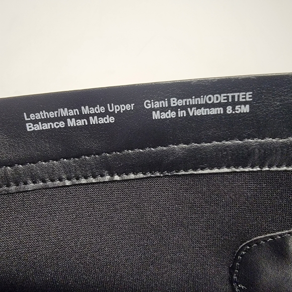 Giani Bernini Womens Odettee Black Leather Almond Toe Knee-High Boots NWT - Picture 6 of 6